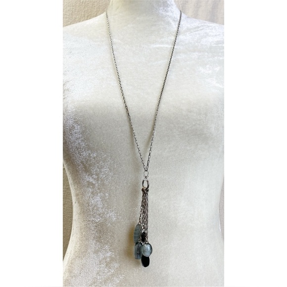 Lia Sophia Silver & Glass Lampwork Bead Necklace - Picture 4 of 6